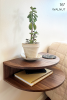 Floating Nightstand in Walnut | Storage by Companion Works. Item composed of walnut compatible with boho and minimalism style