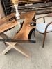 dinner table, dinner epoxy table, epoxy dining table | Tables by Gül Natural Furniture. Item made of wood compatible with contemporary and coastal style