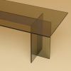 Bronzed Glass Lounge Table - NOOR by Lebanto | Coffee Table in Tables by Lebanto. Item composed of glass in minimalism or contemporary style