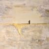 The Woman in the Wind | Oil And Acrylic Painting in Paintings by KARDIMAGO. Item made of canvas & synthetic