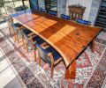 Walnut Dining Table | Tables by Where Wood Meets Steel. Item composed of oak wood and steel in modern or transitional style