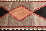 Mid-Century Vintage Gabbeh Rug in Gray Multicolor Tribal | Area Rug in Rugs by Rug and Kilim