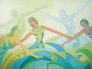Title: Harmony. Original Oil Painting on Gallery Canvas | Paintings by Judy Mayer-Grieve. Item made of canvas compatible with contemporary style