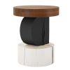 Miró Painted Occasional Table | Side Table in Tables by Pfeifer Studio. Item composed of oak wood