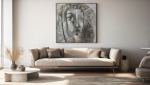 Invisible Queen | Oil And Acrylic Painting in Paintings by Anastasiia Krykun. Item composed of canvas in contemporary style
