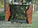 Eye-catching Live Edge Cherry Burl Mirror | Decorative Objects by thomas weber. Item made of wood with glass works with boho & country & farmhouse style