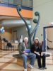 Fiddlehead Bench | Sculptures by Jim Sardonis | University of Maine in Orono