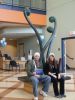 Fiddlehead Bench | Public Sculptures by Jim Sardonis | University of Maine in Orono. Item made of granite