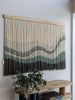 Melody Of Nature | Macrame Wall Hanging in Wall Hangings by Kat | Home Studio. Item composed of oak wood and wool in minimalism or contemporary style