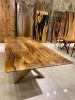 Custom Solid Black  Walnut Dining Table -In Stock | Tables by Gül Natural Furniture. Item made of wood works with minimalism & contemporary style