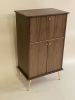 Modern Bar Cabinet | Storage by Fox Farm Design Build. Item made of walnut compatible with boho and mid century modern style