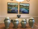 Coastal Jewels I and II | Oil And Acrylic Painting in Paintings by Heidi Coutu. Item made of canvas & synthetic