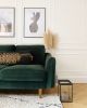 The Rebel 2-Seater Sofa in Forest Green Velvet | Couches & Sofas by Snug