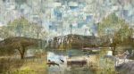 Castro Valley Skies | Street Murals by Lisa Levine. Item composed of synthetic