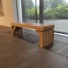 Hover Bench | Benches & Ottomans by Furbershaworks | de Young Museum in San Francisco. Item made of wood works with minimalism & contemporary style