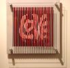 Calligraphy #56 | Wall Sculpture in Wall Hangings by Abedin Fine Art. Item made of glass & synthetic