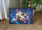 Wish you Flowers nr 9 | Oil And Acrylic Painting in Paintings by Art by Geesien Postema. Item made of canvas compatible with boho and contemporary style