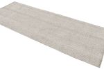 Vintage Geometric Solid Beige Gray Wool Kilim Rug | Area Rug in Rugs by Rug and Kilim