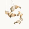 Dune 8 Spiral in Metallic Tones Pendant Light | Chandeliers by MOSS Objects. Item composed of metal compatible with contemporary and japandi style