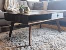 Coffee Table Plus - Mid Century Modern Walnut Coffee Table | Tables by Max Moody Design. Item composed of maple wood