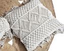 Ella Artisanal Macrame Cushion Cover _handcrafted textile | Pillows by Humanity Centred Designs. Item composed of cotton in boho or minimalism style