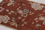 Rug & Kilim’s Chinese Art Deco Rug in Rust, Vibrant Florals | Area Rug in Rugs by Rug and Kilim