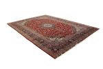 Vintage Red Traditional 10' x 13' 5" Kashan Ghotbi Persian R | Area Rug in Rugs by Magic Rugs. Item composed of wool compatible with traditional style