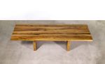 Wood Twin Pedestal Modern Dining Table by Costantini Design | Tables by Costantini Design. Item composed of wood