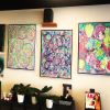 Periwinkle Folly | Oil And Acrylic Painting in Paintings by Michelle B. Noah   Ninth Street Gallery | Current Artist Workshop in Garland. Item made of canvas & synthetic