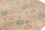 Vintage Zeki Müren Rug in Beige, with Colorful Floral | Area Rug in Rugs by Rug and Kilim