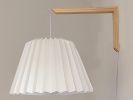 Empire Pleated hanging lamp - sconces Cone, Modern wall lamp | Sconces by Studio Pleat. Item composed of wood and paper in minimalism or contemporary style
