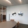 Tondo Collection | Mixed Media by Rod McIntosh | Hogan Lovells LLP in Houston. Item composed of canvas