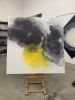 Sulfur | Oil And Acrylic Painting in Paintings by Catherine Détraves. Item composed of canvas in contemporary or eclectic & maximalism style