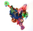 Gobsmacked | Wall Sculpture in Wall Hangings by Leisa Rich | Barbara Archer Gallery in Atlanta. Item made of fabric & synthetic