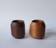 Shot Glass / Cup 4 Piece Set, Handcarved White Oak Or Walnut | Drinkware by Wild Cherry Spoon Co.. Item composed of oak wood in minimalism or country & farmhouse style