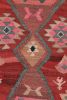 Vintage Shahsavan Persian Kilim in Red, Blue & Pink Patterns | Area Rug in Rugs by Rug and Kilim