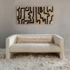 La Sombra & El Reflejo Woven Art | Sculptures by Meso Goods. Item made of wool works with contemporary style