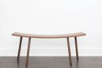 Bent Bench - Short - Walnut | Benches & Ottomans by Hyfen by HCWD Studio. Item made of wood