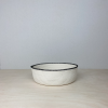 Decorative cotton rope bowl with coloured trim - 9" | Decorative Bowl in Decorative Objects by Crafting the Harvest. Item composed of cotton in boho or contemporary style