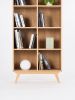 Bookcase, bookshelf, mid century modern, scandinavian, shelf | Book Case in Storage by Mo Woodwork | Stalowa Wola in Stalowa Wola. Item composed of oak wood compatible with minimalism and mid century modern style