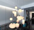 Opalina — 11‑Pendant Sculptural Glass Chandelier | | Pendants by Galilee Lighting. Item made of metal & glass compatible with modern style