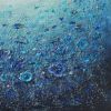 Blue Beauty | Oil And Acrylic Painting in Paintings by DaggArt. Item made of synthetic