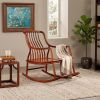 Legacy Imperial Zen Rocking Chair: Minimalist Ming Series I | Armchair in Chairs by Dynasty Artisan. Item composed of wood compatible with minimalism and contemporary style