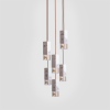 Lamp/One Marble 6-Light Chandelier | Chandeliers by Formaminima. Item made of brass with marble