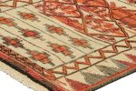 Vintage Kilim in Beige-Brown, Orange & Red Geometric Pattern | Area Rug in Rugs by Rug and Kilim