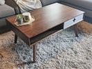Coffee Table Plus - Mid Century Modern Walnut Coffee Table | Tables by Max Moody Design. Item composed of maple wood
