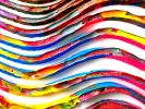 painting sculpture 3D op art abstract art kinetic wall decor | Oil And Acrylic Painting in Paintings by Virginie SCHROEDER | Chicago in Chicago. Item composed of canvas in art deco style