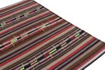 1950s Vintage chaput Kilim rug in Red and Brown, Multicolor | Area Rug in Rugs by Rug and Kilim