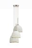 MushLume Stagger Chandelier - 3 Shades | Pendants by MushLume Lighting. Item composed of cement