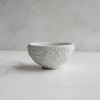 Medium Treasure Bowl in Textured White Concrete with Steel F | Decorative Bowl in Decorative Objects by Carolyn Powers Designs. Item made of concrete works with minimalism & contemporary style